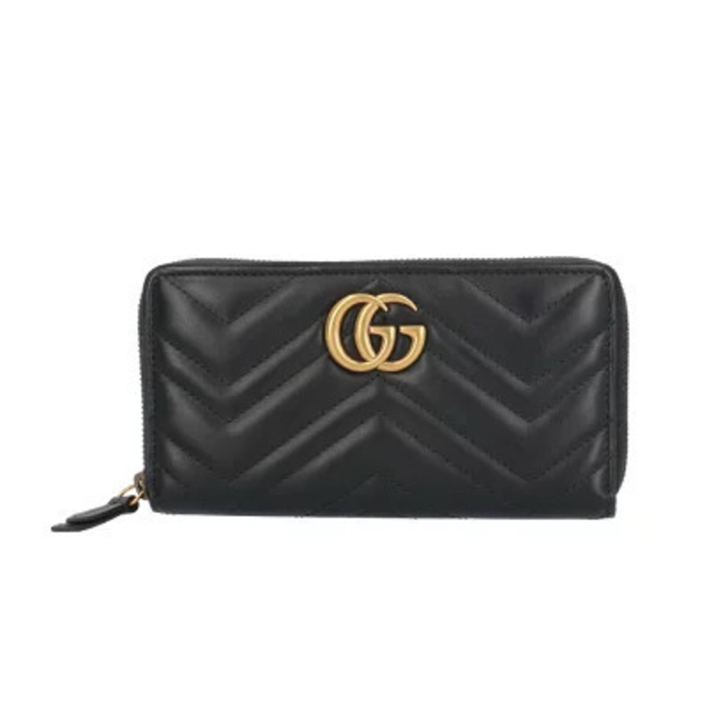 Gucci Zip Around Wallet GG Marmont Long Leather